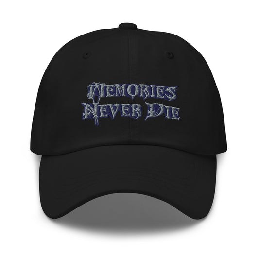 Memories Never Die - Baseball Cap Blue Logo