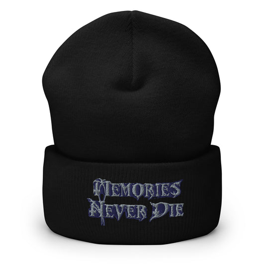 Memories Never Die - Cuffed Beanie Blue Logo