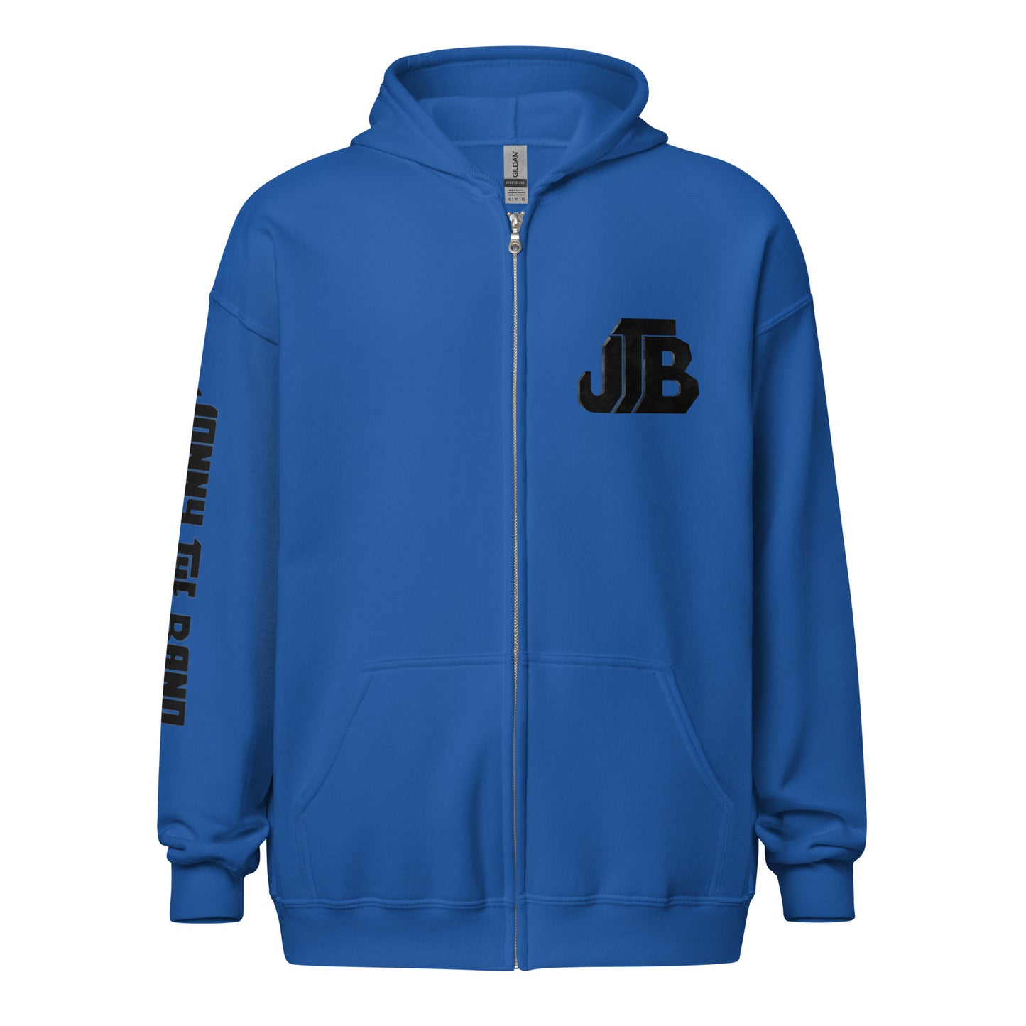 Jonny The Band - Zip Hoodie with Front Logo and Sleeve